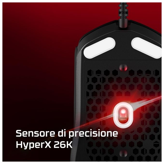 HP HyperX Pulsefire Haste 2 Mouse da Gaming Nero