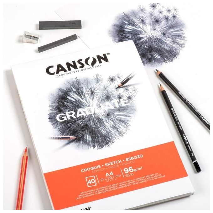 Canson Blocco Sketching A5 40 Fogli 96gr