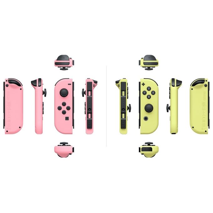Nintendo Joy-Con Set di 2 Pezzi Rosa Pastello e Giallo Pastello