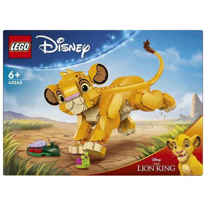 LEGO Disney Simba il Cucciolo del Re Leone Giochi di Fantasia per Bambini e Bambine da 6 Anni Personaggio Giocattolo Costruibile con Parti Snodabili dal Film d'Animazione Idea Regalo 43243