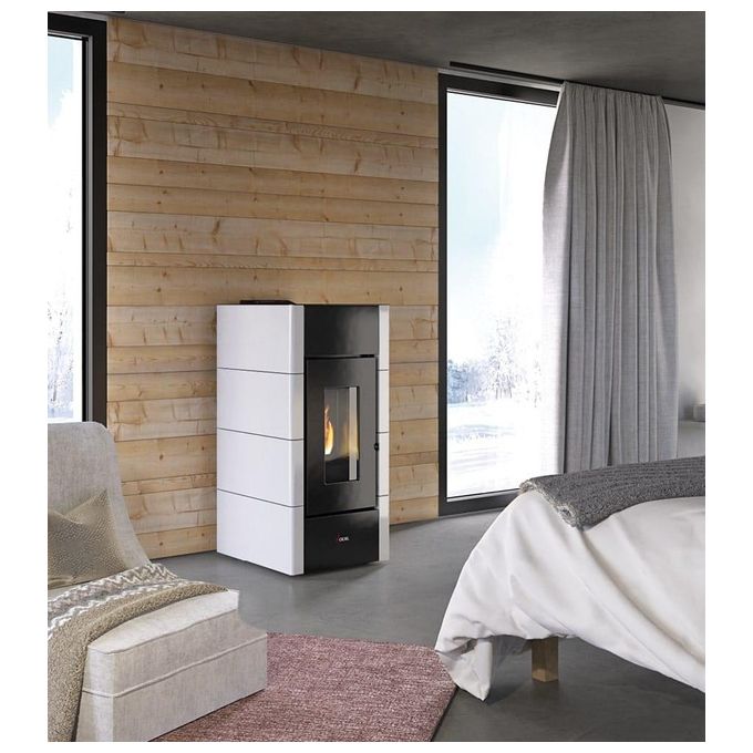 Cadel Stufa a Pellet Cristal 9 Rosso