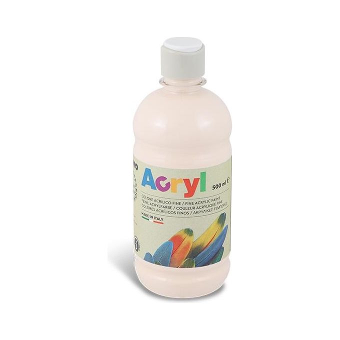 Primo Bottiglia 500ml Tempera Acrilica Rosa
