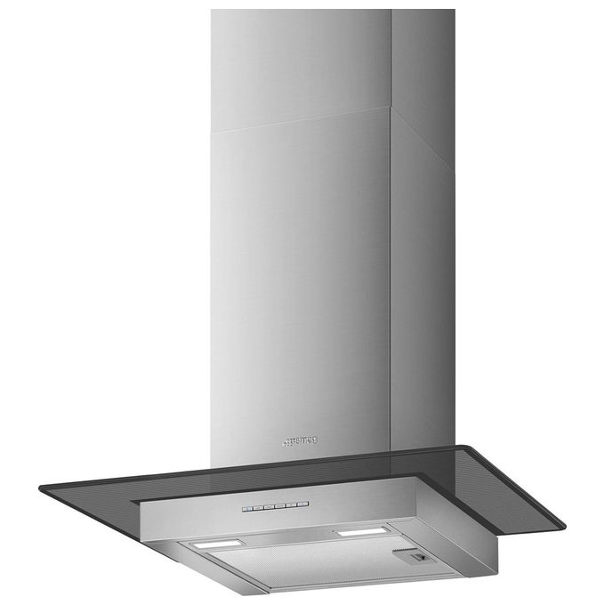 Smeg KBT600VE Cappa a Espulsione Decorativa Murale Estetica Universale Classe energetica B 3 Velocita' 60 cm Inox