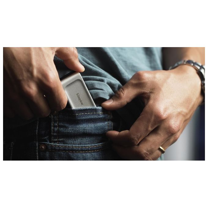 Kingston Technology XS2000 Ssd Portatile 2000Gb Nero-Argento