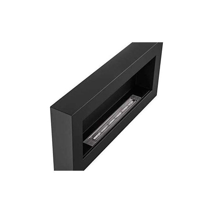 Divina Fire Camino a bioetanolo da parete SIENA Nero L 90 x P 12 x H 40 DF91022