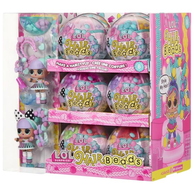 MGA Entertainment Bambola L.O.L. Surprise! Hair Beads Tots Assortito