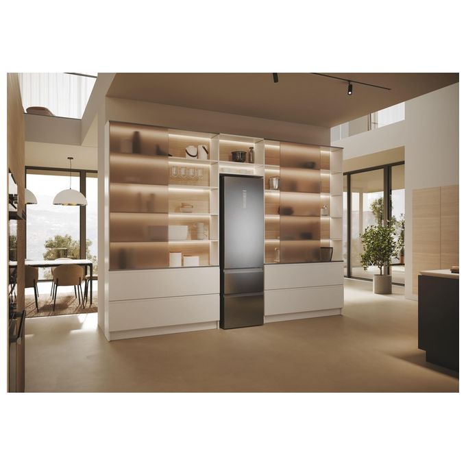 Haier HTW5620DNMG Frigorifero combinato 3D 60 Serie 5 Libera installazione 414 litri 3 porte No Frost Luce Led Classe D Silver