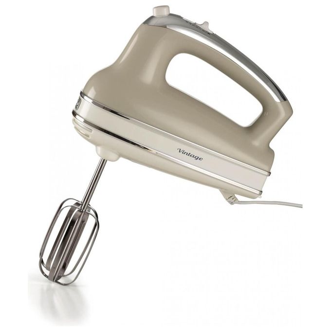 Ariete 1548 Sbattitore Vintage 450W 5 velocita' Funzione turbo 2 fruste Beige