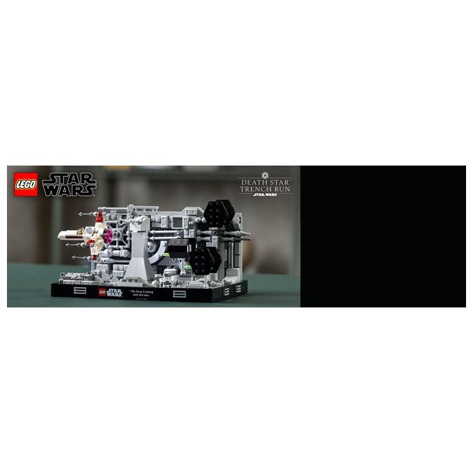 Lego star wars diorama volo trincea morte nera 75329 set costruzione 665 pezzi adulti