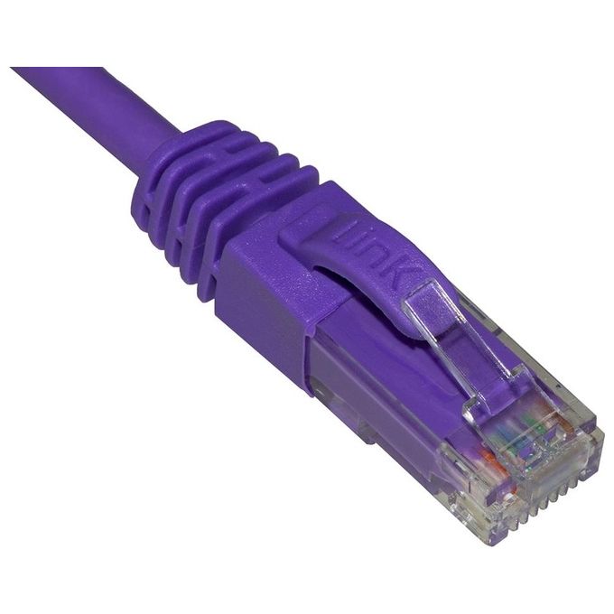 Link Cavo di Rete Categoria 6a Non Schermato Utp Awg24 Viola Halogenfree 20mt