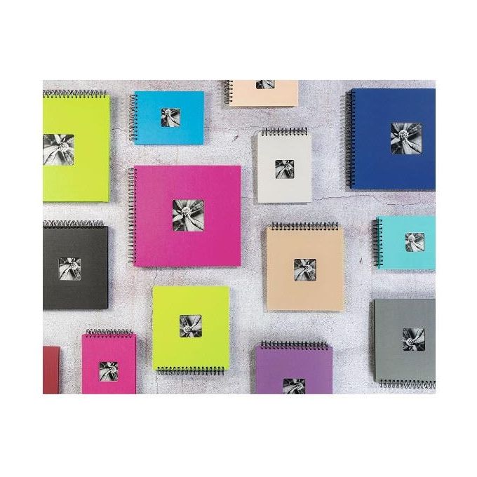 Hama Fine Art Album Fotografico e Portalistino a Spirale Grigio 36x32cm 50 Pagine Nere