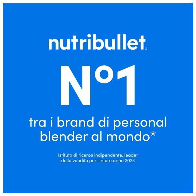 Nutribullet NBP003W Frullatore Portatile Tritatutto 475 ml Caricatore USB-C Bianco