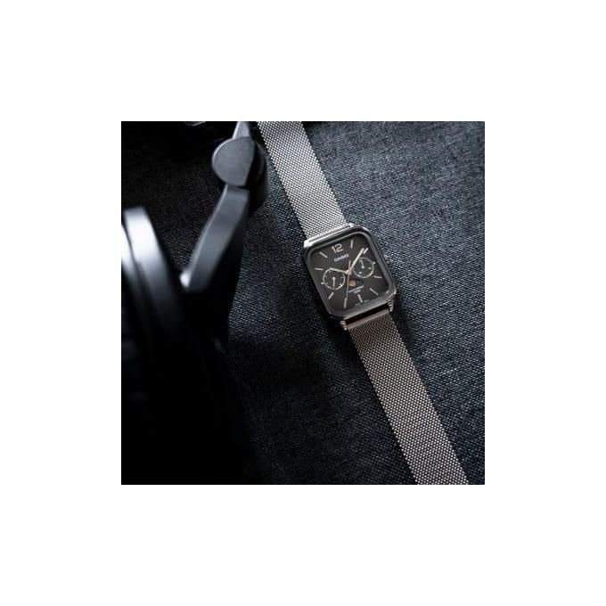 Casio Orologio MTP-M305M-8AVER Analogico Uomo Argento Quadrante Grigio