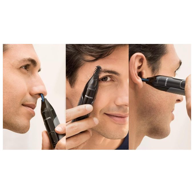 Philips NT3650-16 Series 3000 Rifinitore per Peli di Naso Orecchie e Sopracciglia
