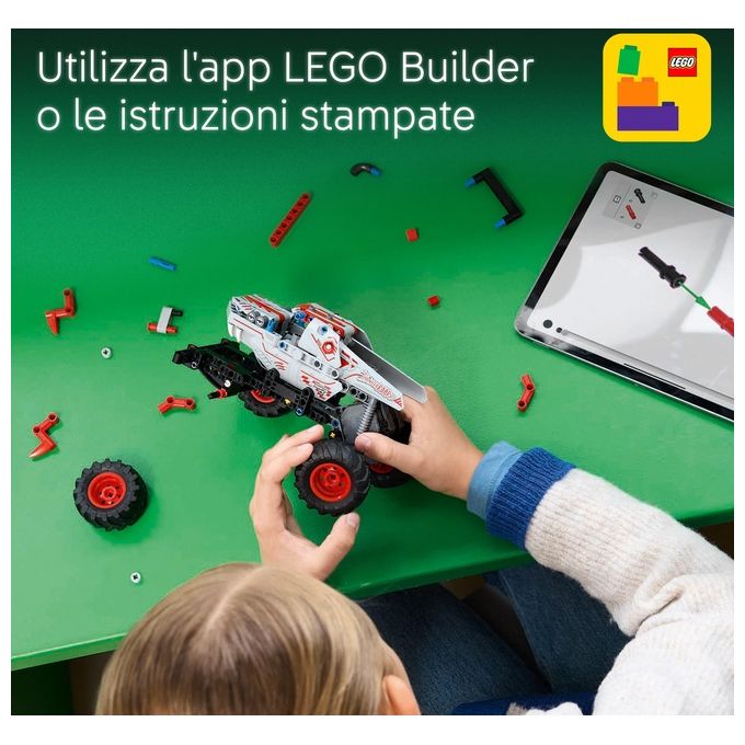 Lego 42200 Technic Monster Jam ThunderROARus Pull Back Set di Costruzioni 232 Pezzi 7 Anni colore Multicolore