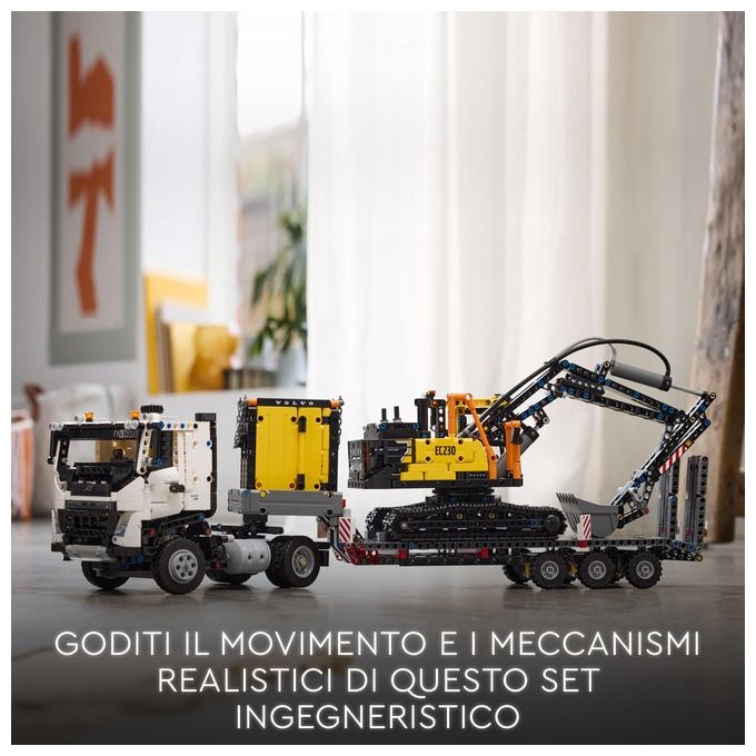 Lego Technic Autocarro Volvo FMX Ed Escavatore Elettrico EC230