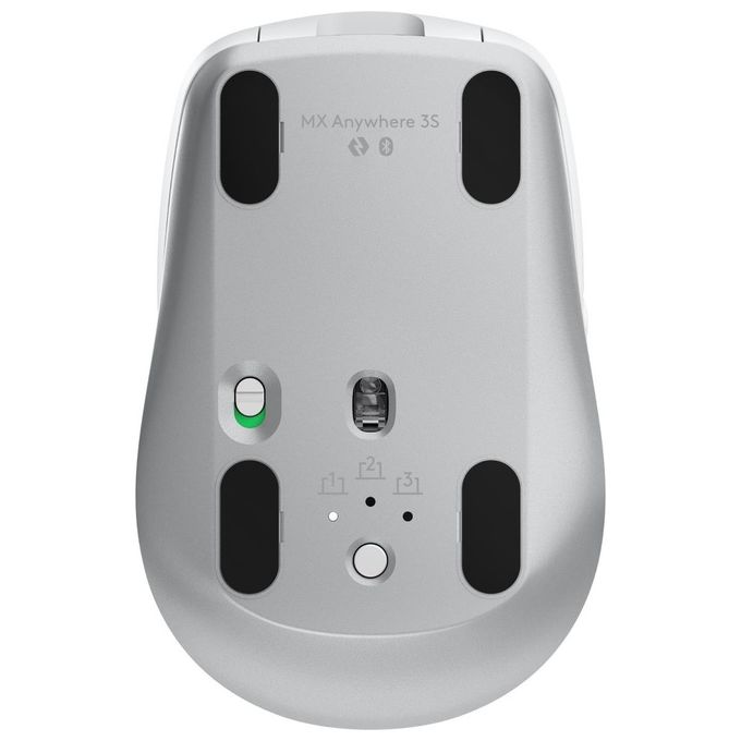 Logitech MX Anywhere 3S Mouse Mano Destra Rf Senza Fili  Bluetooth Laser 8000 Dpi