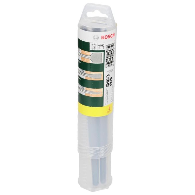 Bosch 2607019457 Set di Scalpelli SDS Plus 3 Pezzi per Calcestruzzo e Muratura 250 mm colore Nero