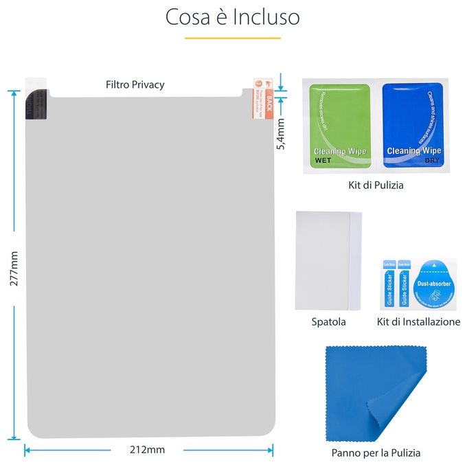 StarTech.com Filtro Privacy per iPad Pro da 129'' 3ª Generazione e Successive Abilitato al Touch Opaco