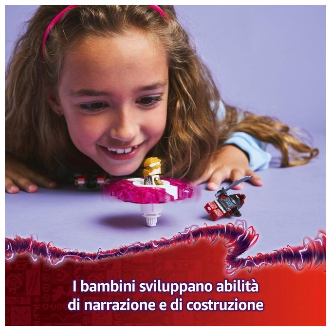 LEGO Spinner del Drago Spinjitzu di Sora 71824 Ninjago Giocattolo Avventura Creativa