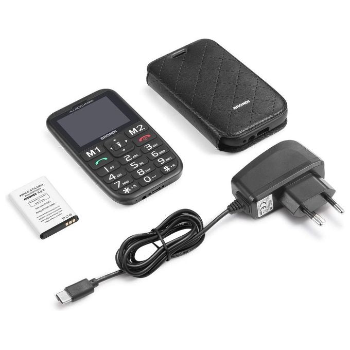 Brondi Cellulare Amico Stiloso Nero