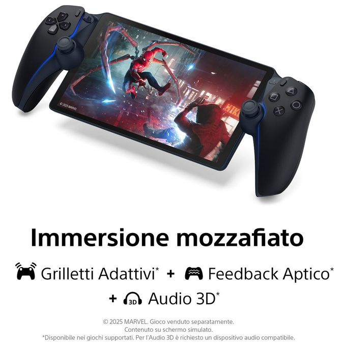 Sony, Playstation Portal Remote Player, Schermo LCD 8'', Wireless, Nero