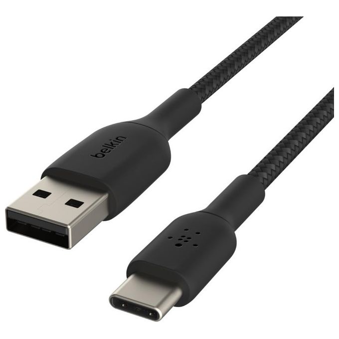Belkin Boost Charge Cavo USB-C Intrecciato 1mt Nero