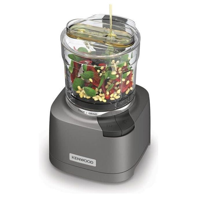 Kenwood CHP80.000SI Duo Prep Tritatutto e Macinino 2 in 1 800 W 4 Lame Seghettate in Acciaio Inox colore Argento