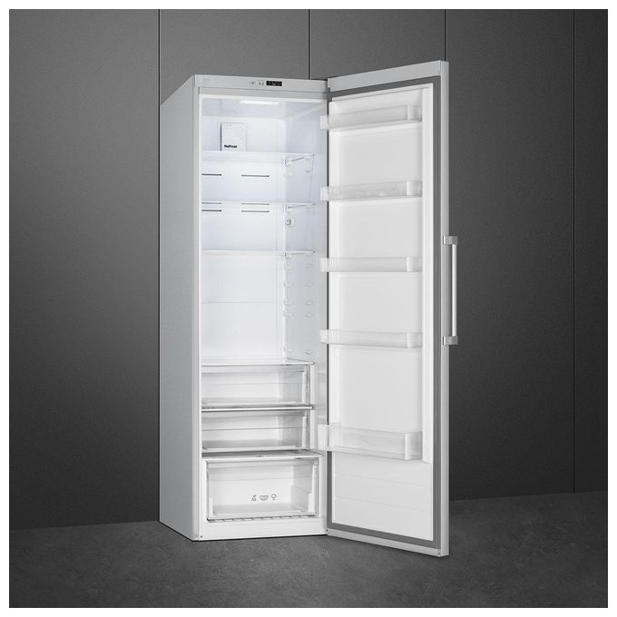 Smeg FS18EV2HX Frigorifero Mono Porta a Libera Installazione Estetica Universale Capacita' 380 Litri Classe energetica E (A++) Total No Frost Acciaio Inox
