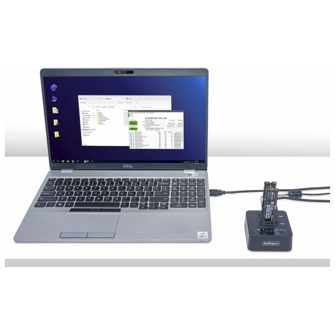 StarTech.com Duplicatore di Unita' M.2 Nvme 1:1 Cavi Usb-C-A Inclusi