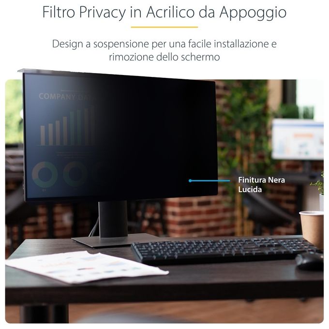 StarTech.com Filtro Privacy per Monitor da 23.8'' 16:9 Lucido