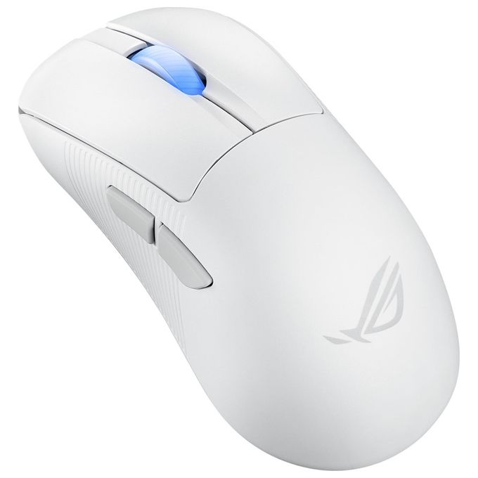 ASUS ROG Keris II Ace Wireless AimPoint White Mouse Mano Destra RF Wireless  Bluetooth  USB Type-A Ottico 42000 DPI