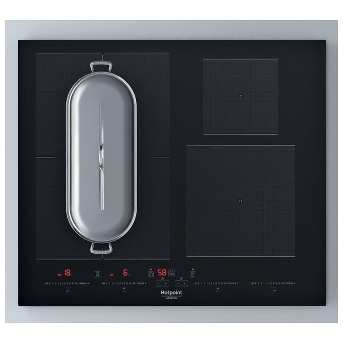 Hotpoint ACOH 654 MF-NE Piano Cottura a Induzione 4 Zone 6 Piastre Touch control 18 Livelli di potenza + Booster Tecnologia Advanced Sensor Flexi Zone Adattatore di Potenza 65 cm Nero