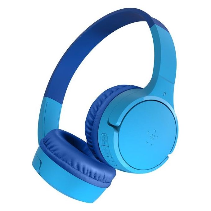 Belkin SoundForm Mini Cuffie Wireless per Bambini con Microfono Blu