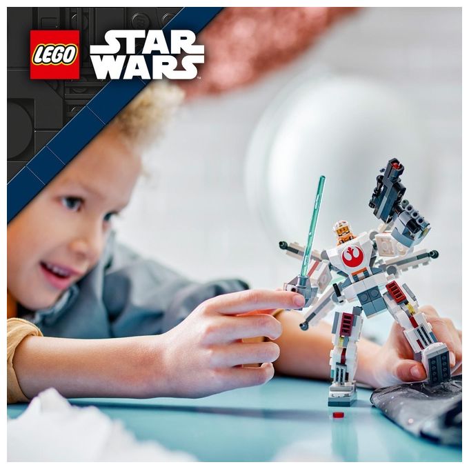LEGO Star Wars Mech X-Wing di Luke Skywalker Veicolo Robot Giocattolo Simile all'Astronave Set di Giochi d'Avventura per Bambini e Bambine da 6 Anni in su Piccolo Regalo da Collezione 75390
