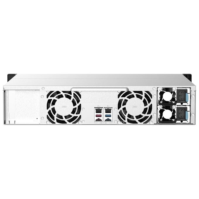 Qnap TS-1273AU-RP-8G Server Nas e di Archiviazione Armadio 2U Collegamento Ethernet Lan Nero-Grigio V1500b