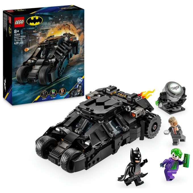LEGO 76303 Tumbler di Batman Contro Two-Face e The Joker Set da Costruzione 429 pezzi colore Multicolore