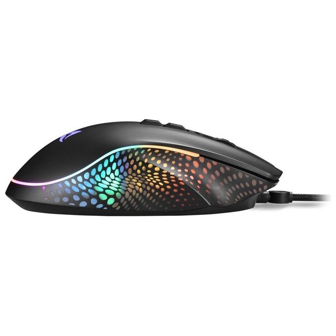 Sharkoon SHARK Force 3: il mouse da gioco definitivo con 12.800 DPI 8 pulsanti e illuminazione RGB - Ergonomico e adatto a tutti i tipi di impugnatura
