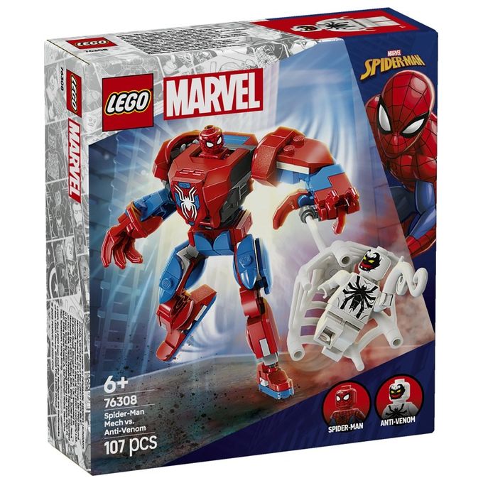 Lego Set 76308 Marvel Super Heroes Mech di Spider-Man Contro Anti-Venom