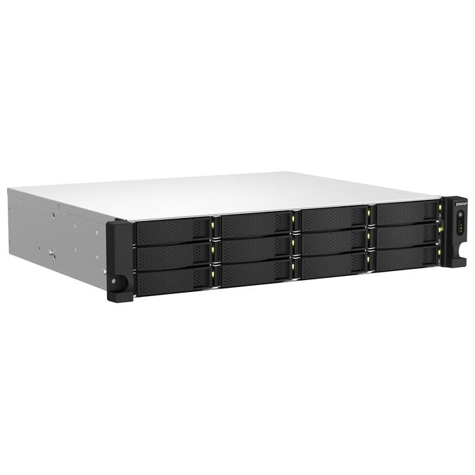 QNAP TS-1264U-RP Server NAS 12 Alloggiamenti Montabile in Rack SATA 6Gb-s RAID RAID