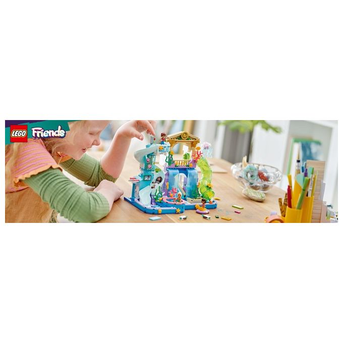 LEGO 42630 Friends Parco Acquatico di Heartlake City Giochi Creativi per Bambine e Bambini da 8 Anni in su da Costruire con Scivoli per l'Acqua 4 Personaggi e Accessori Idee Regalo di Compleanno