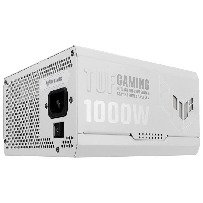 ASUS TUF Gaming 1000 W Gold Gaming Alimentatore di rete (1000 Watt alimentatore completamente modulare compatibile ATX 3.0 ventola Axial-tech rivestimento PCB doppio cuscinetto a sfera bianco)