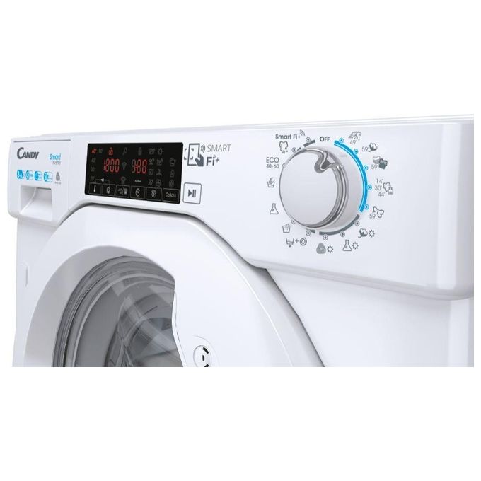 Candy CBDO485TWME-1-S Lavasciuga Carica Frontale da Incasso Classe energetica D (A+) Capacita' di carico 8-5 kg Centrifuga 1400 giri Wifi + NFC Partenza differita fino a 24h Motore Inverter