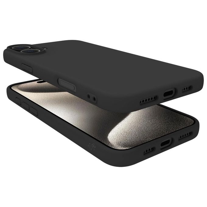 Celly Cromo Cover per iPhone 16 Plus Nero