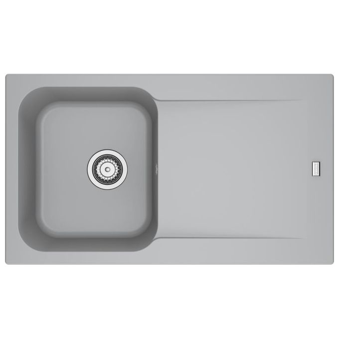 Franke Lavello in Tectonite KID 611-86 3 1-2 WWK Gocciolatoio reversibile 1 Vasca Grigio 143.0653.589