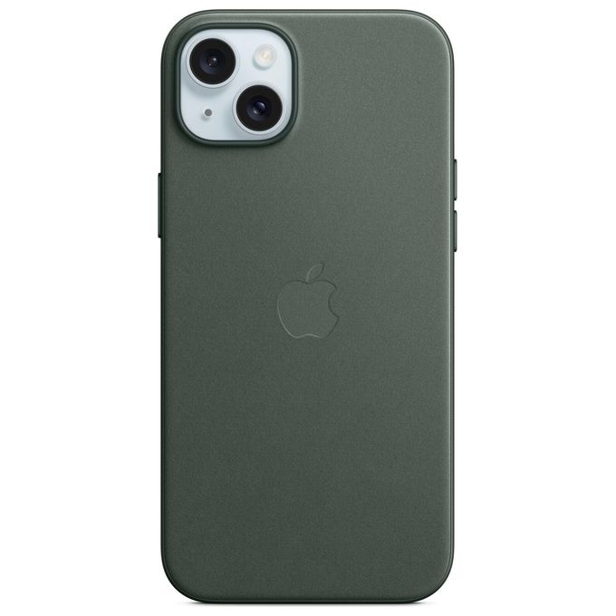 Apple Cover MagSafe in Tessuto FineWoven Evergreen per iPhone 15 Plus