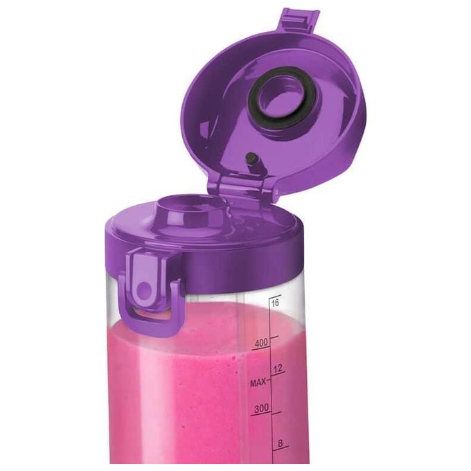 Nutribullet NBP003PU Frullatore Portatile Tritatutto 475 ml Caricatore USB-C Viola