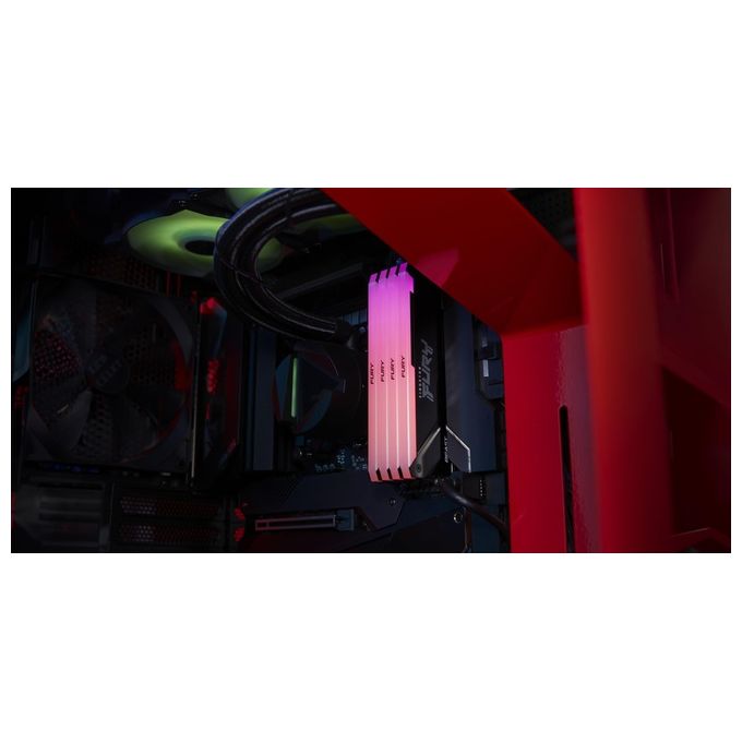 Kingston Technology FURY Beast RGB Memoria Ram 32Gb 2x16Gb DDR4 3600 MHz