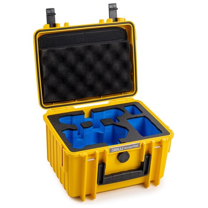 B and W International Drone Case PP.66 Giallo per DJI Mini 4 Pro