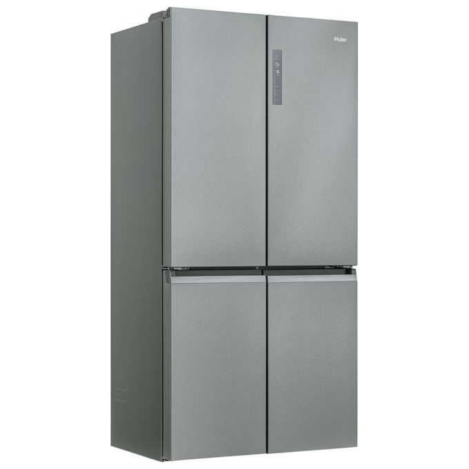 Haier HCR5919ENMM Frigorifero Americano Side by Side 643 Litri Classe E No Frost colore New Platinum Inox Cube 90 Serie 5